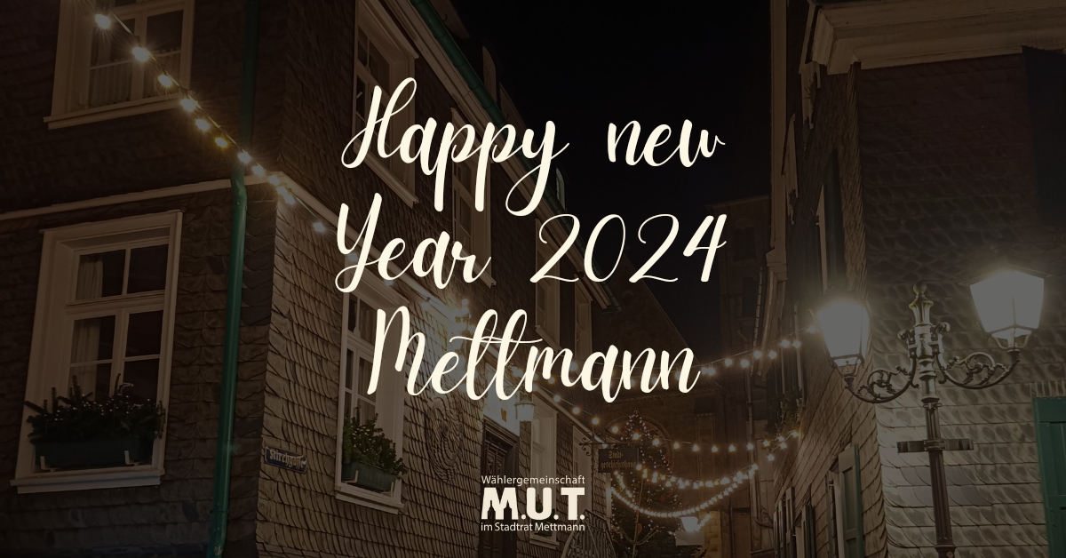 Frohes neues Jahr 2024 Mettmann