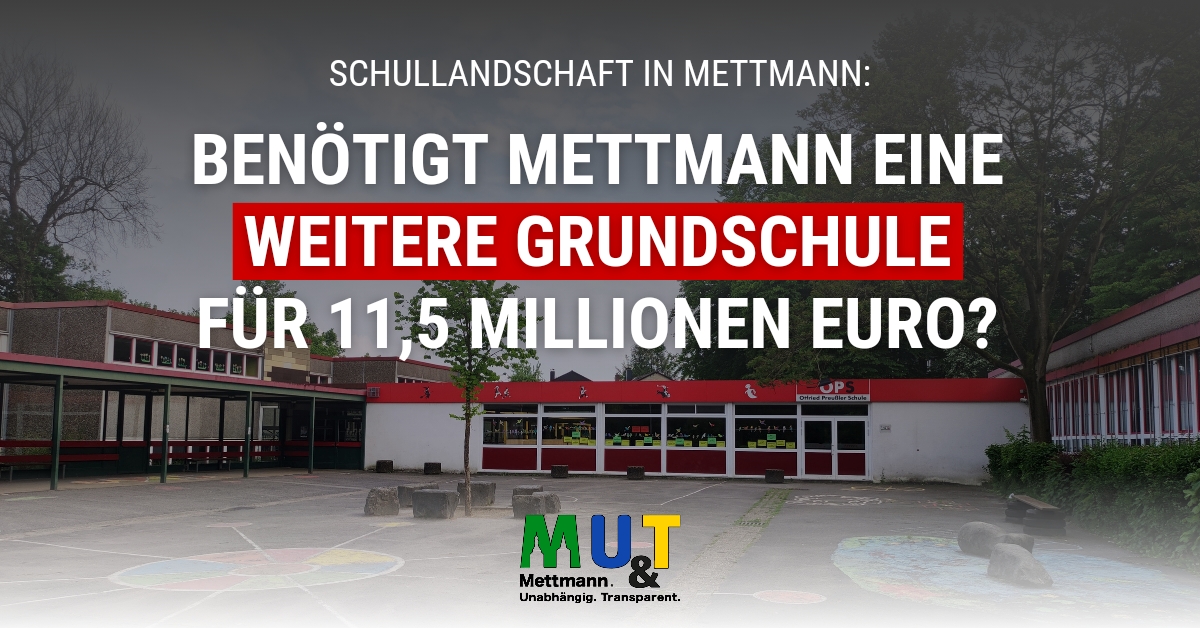 Benötigt Mettmann eine weitere Grundschule für 11,5 Millionen Euro