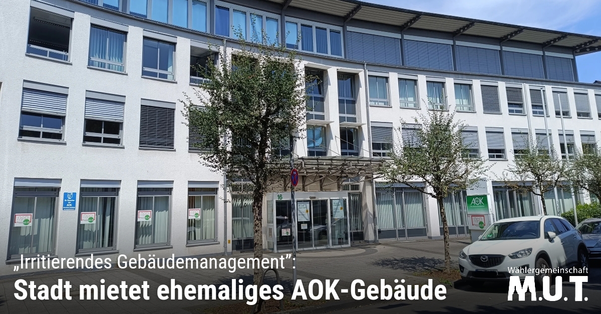 Stadt Mettmann mietet ehemaliges AOK-Gebäude